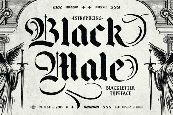 Black Male: A Stencil Typeface for Bold Design