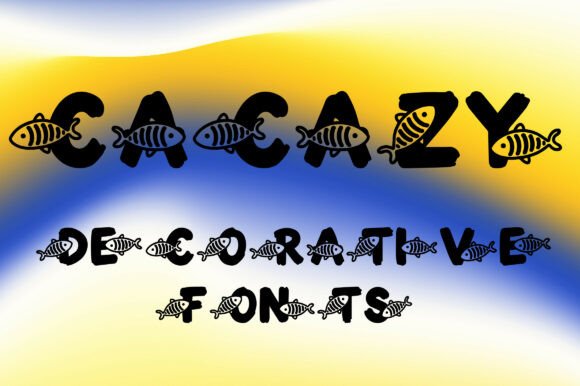 Cacazy: A Playful Font Inspired by Ocean Life