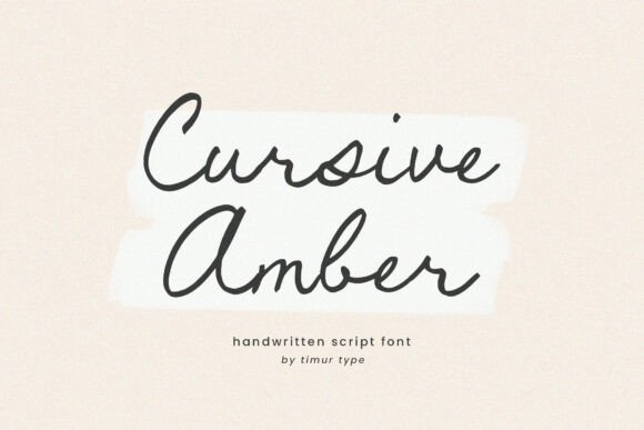 Cursive Amber: A Handwritten Script for Elegant Designs