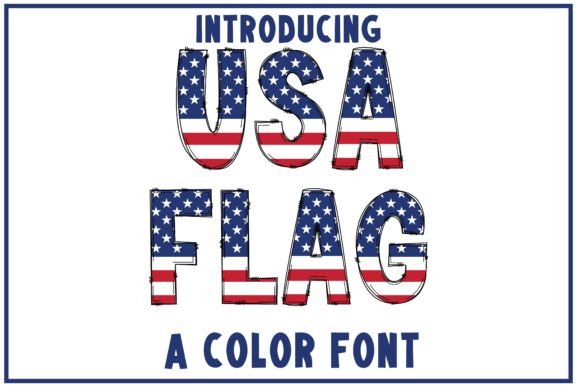 Discover the Vibrant USA Flag Font for Creative Projects
