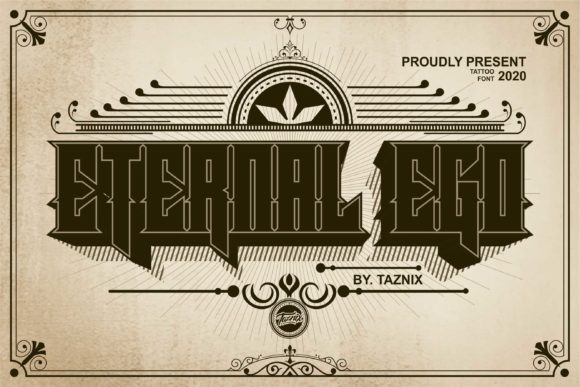 Eternal Ego: A Dramatic Blackletter Font for Bold Designs