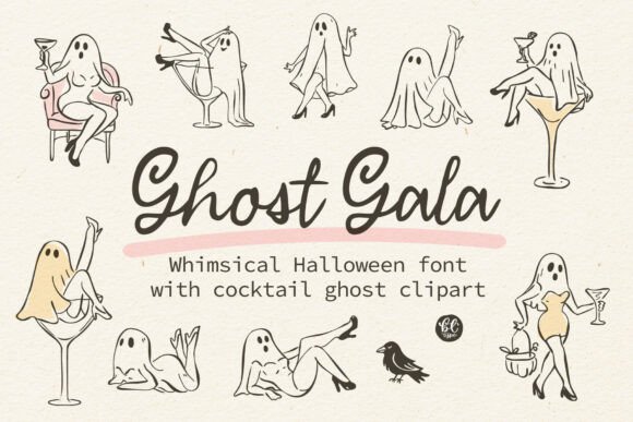 Ghost Gala: A Whimsical Halloween Font for Your Festive Designs