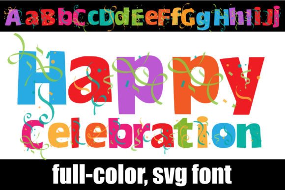 Happy Celebration: A Font Bursting with Vibrant Energy