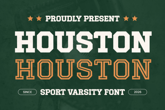 Houston Varsity: A Bold Slab Serif for Powerful Designs