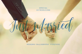 Just Married Script: A Font for Elegant, Celebratory Designs