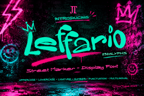 Leffario: Your Bold Street-Marker Display Font