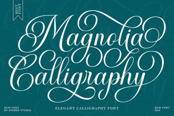 Magnolia Calligraphy: Elegant Script Font for Designers