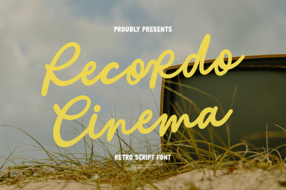 Recordo Cinema: A Nostalgic Script Font for Vintage Designs