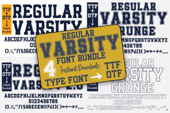 Regular Varsity: The Perfect Display Font for Sports and College Designs