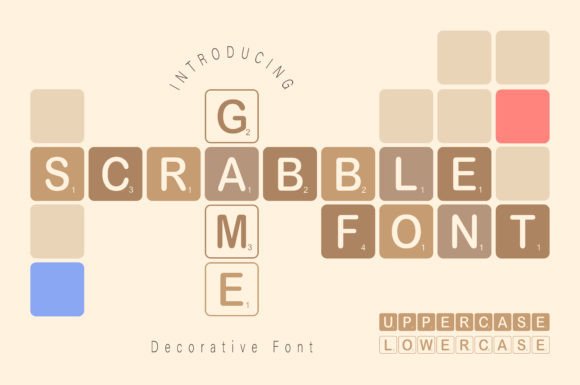 Scrabble Game: A Playful Font for Creative Projects