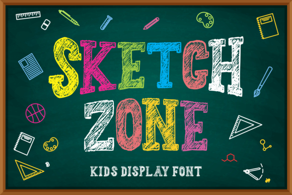 Sketch Zone: A Quirky Display Font for Creative Projects