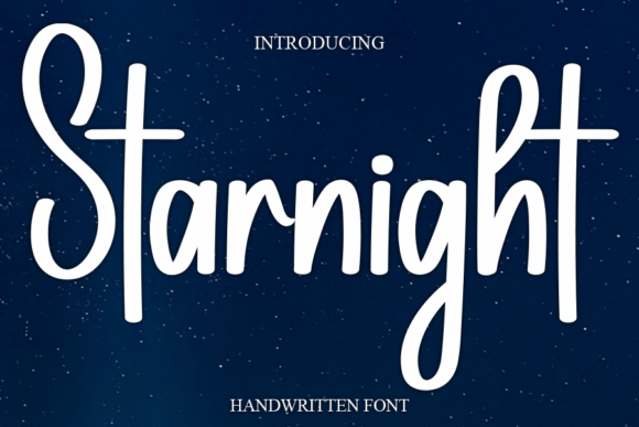 Starnight: A Sweet and Cursive Handwritten Font for Elegant Designs