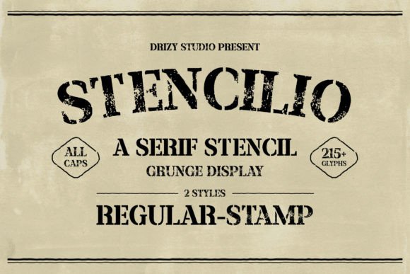 Stencilio: The Grunge Serif Font with Authentic Character