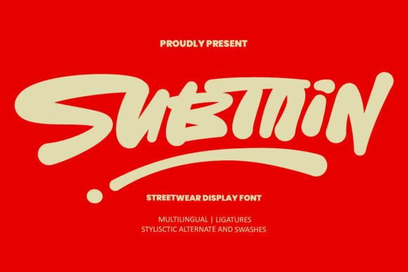Subtain: Bold Streetwear Typography