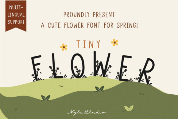 Tiny Flowers: A Charming Decorative Font for Creative Designs