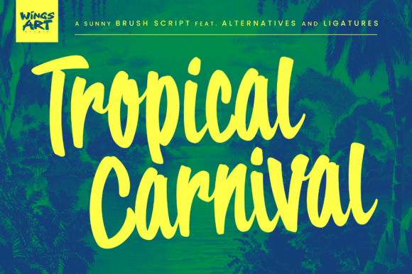 Tropical Carnival: Your Fun, Sunny Script for Summer Designs