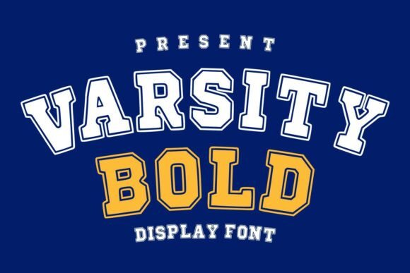 Varsity Bold: The Energetic Display Typeface