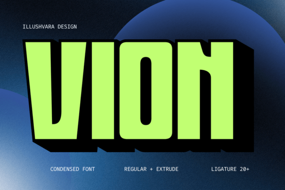 Vion: A Modern Condensed Bold Font for Impactful Design