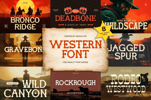 Western Bundle: Bold Type for Frontier Spirit
